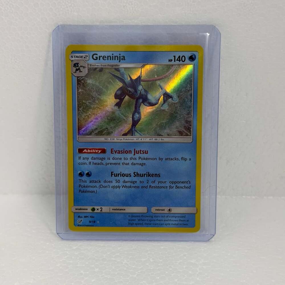 Pokemon Greninja 9/18 Detective Pikachu Holo Rare